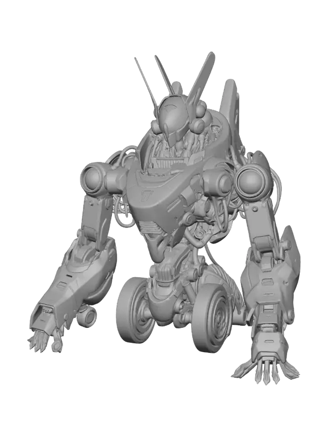 3D model for White Knight in the Workshop