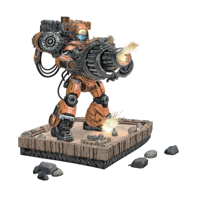 3D model for Crimson Gatling Titan
