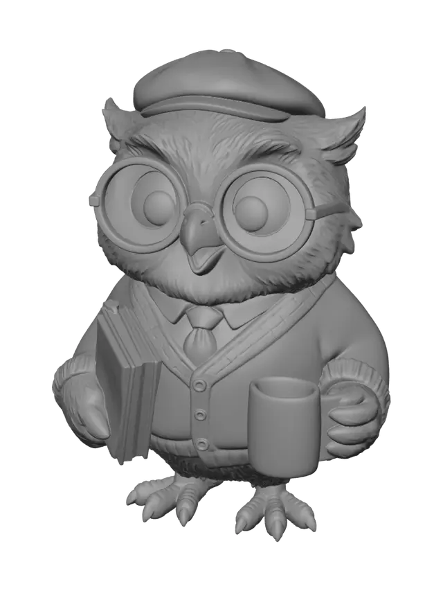 3D model for English for Life Owl