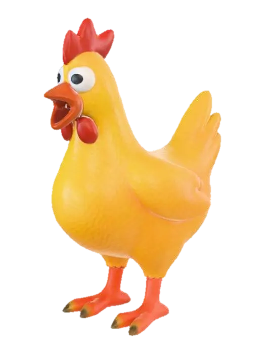Rubber Cluck - Silly 3D model, vytvořený pomocí AI