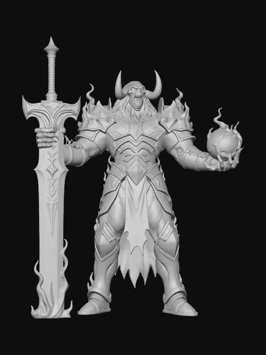 3D model for Demon Lord Call. The most expensive character in Battle of the Strongest.