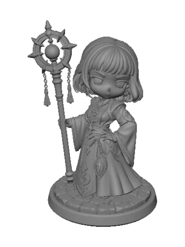3D model for Starbound Sorceress
