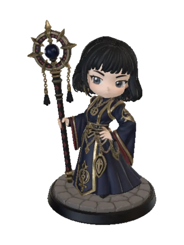 3D model for Starbound Sorceress