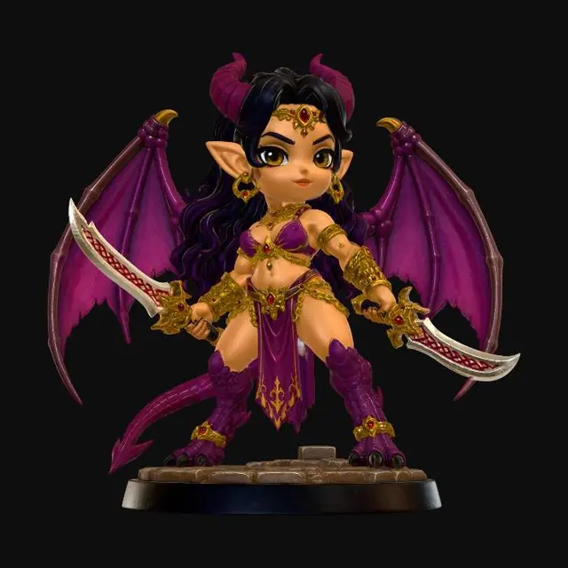 3D model for Crimson Winged Enchantress