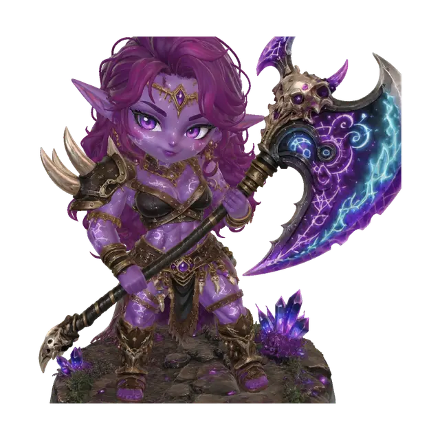 3D model for Violet Moonblade