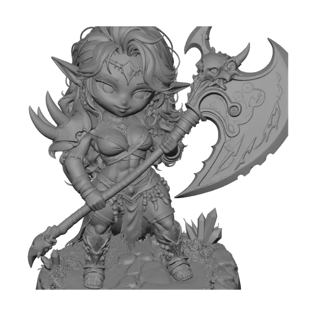 3D model for Violet Moonblade