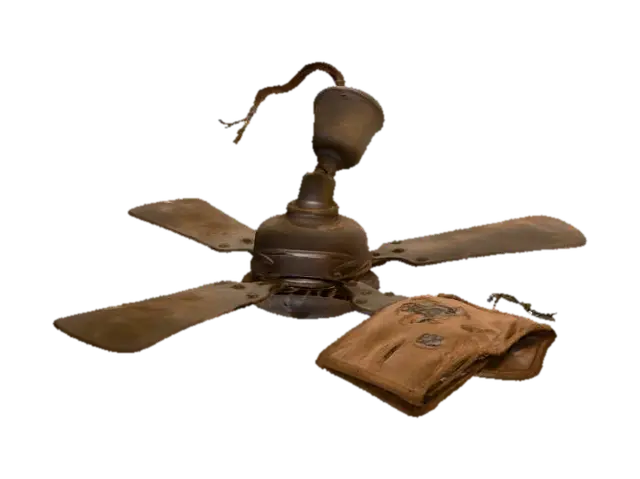 Broken Dirty Ceiling Fan, #Halloween2025# 3D model, vytvořený pomocí AI