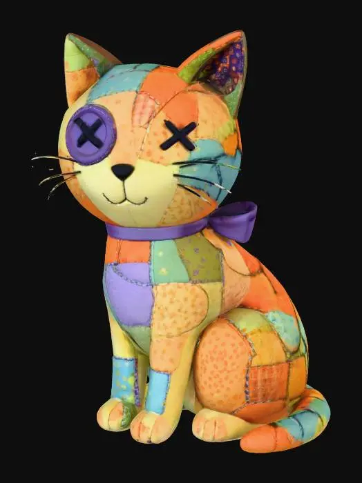 3D model for Patchy the Cat, #Halloween2025#