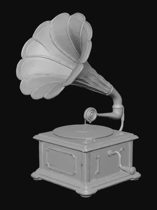 3D model for Vintage Rusted Gramophone, #Halloween2025#