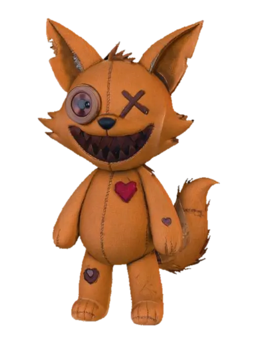 Stitched Fox, #Halloween2025# - Stuffed 3D model, vytvořený pomocí AI