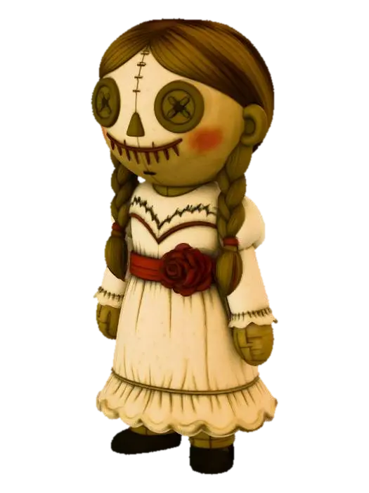 Stitchy Annabelle, #Halloween2025# - Stitch 3D model, vytvořený pomocí AI