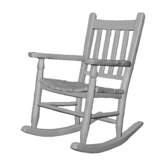 3D model for Old Rocking Chair, #Halloween2025#