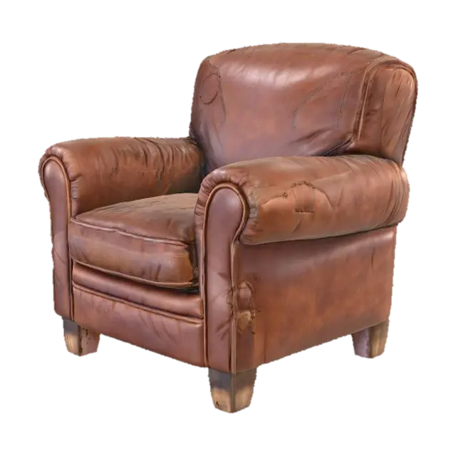 Old Used Armchair, #Halloween2025# - Couch 3D model, vytvořený pomocí AI