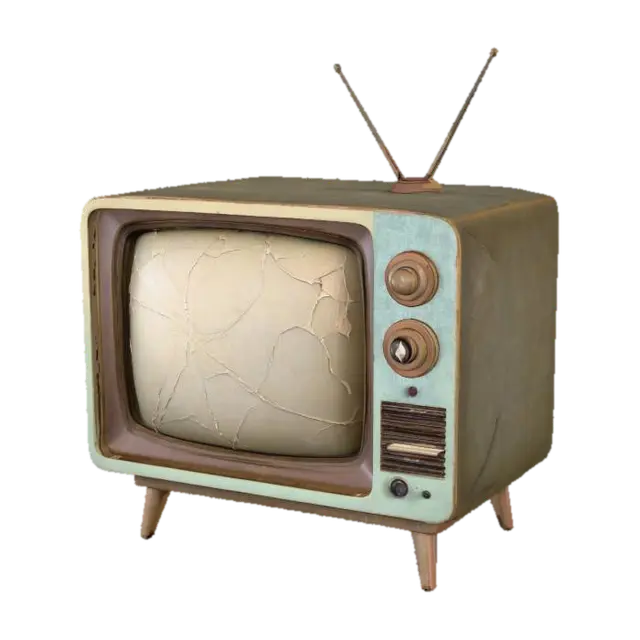 Retro TV, #Halloween2025# - Nostalgia 3D model, vytvořený pomocí AI