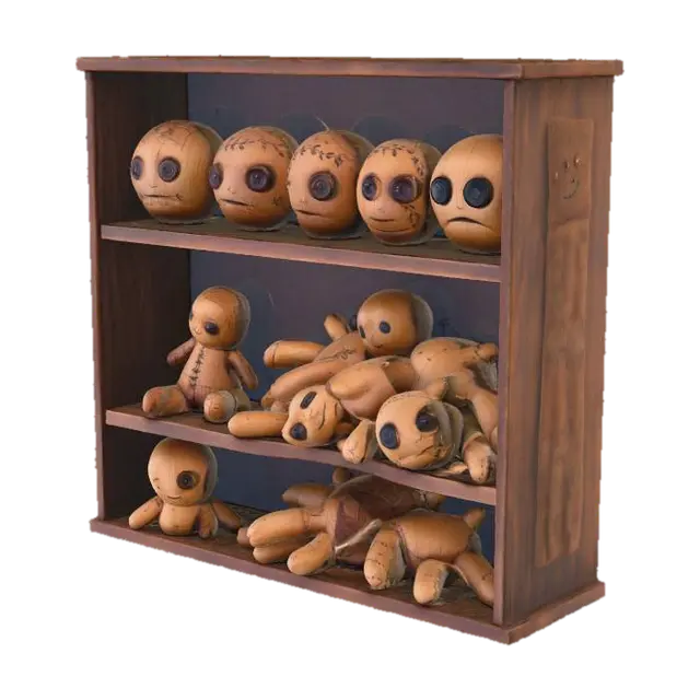 Shelf of Stitchy's, #Halloween2025# - Stitch 3D model, vytvořený pomocí AI