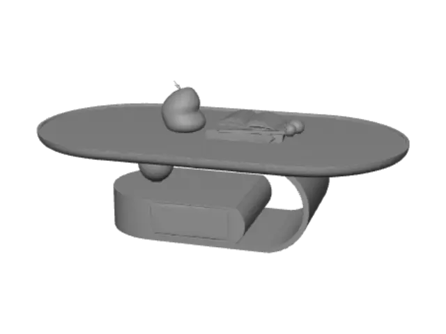 3D model for Curved Harmony Coffee Table