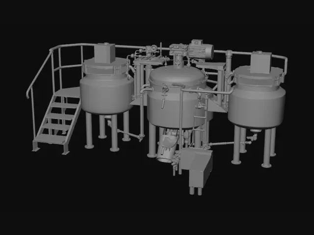 3D model for BEW Stainless Steel Processing Plant