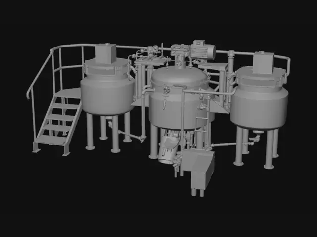 3D model for BEW Stainless Steel Processing Plant