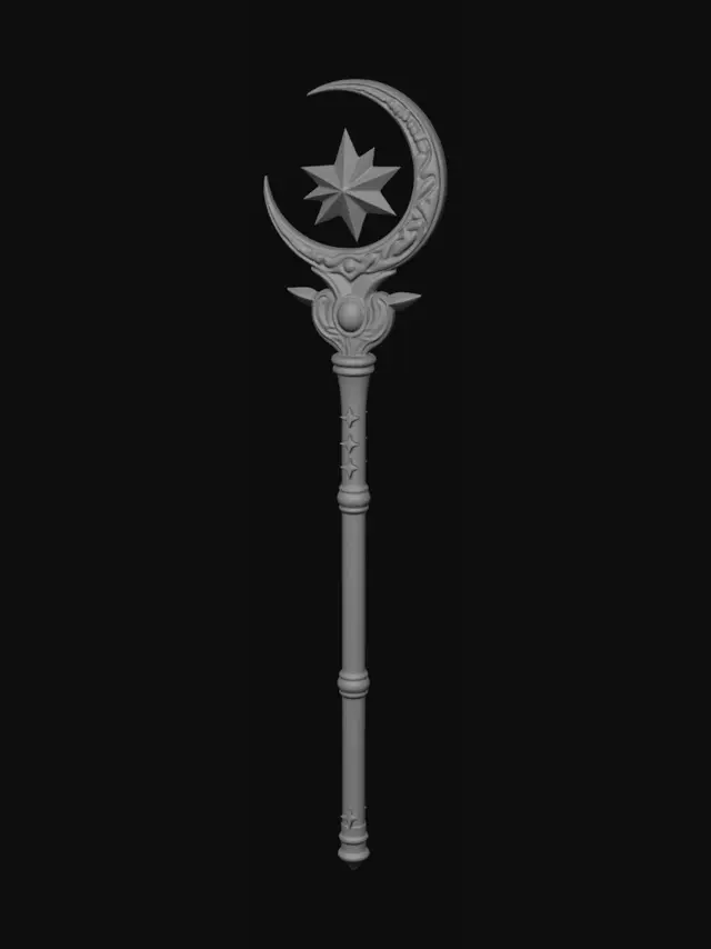 3D model for Moon and Star Scepter