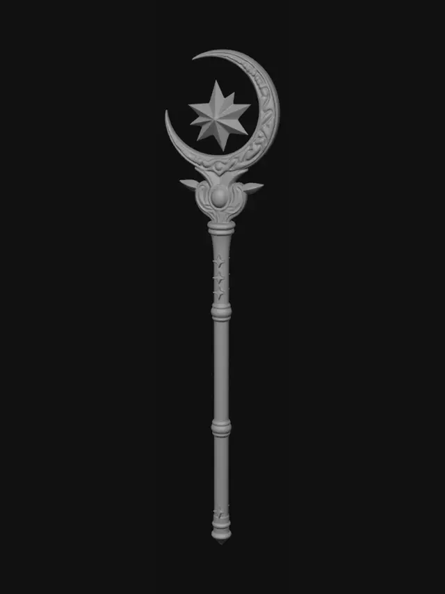 3D model for Moon and Star Scepter