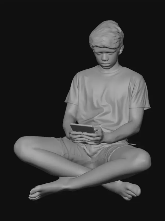 3D model for Quiet Scroll
