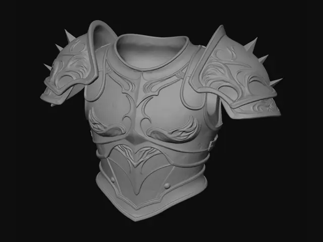 3D model for Ivory Dragoncrest Armor