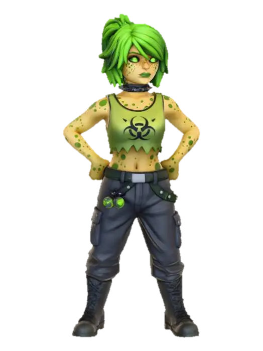 Toxic Explorer - Ninjago 3D model, vytvořený pomocí AI