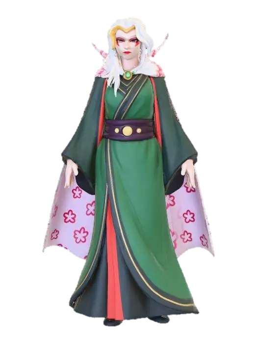 Ethereal Enchantress - Ninjago 3D model, vytvořený pomocí AI