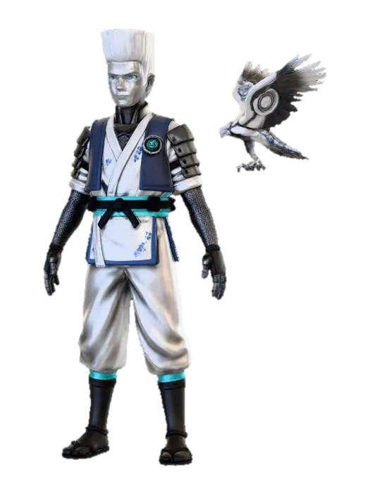 Skyward Warrior - Ninjago 3D model, vytvořený pomocí AI