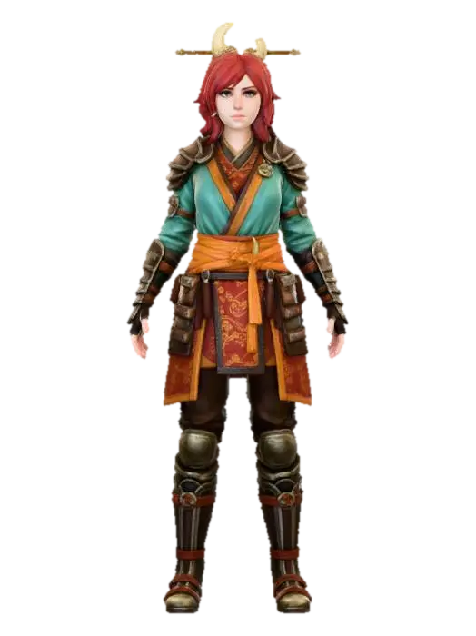 Warrior's Resolve - Ninjago 3D model, vytvořený pomocí AI