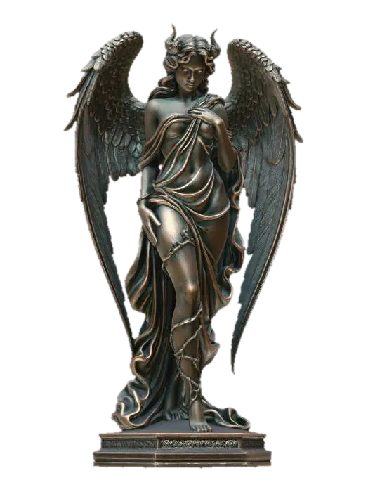 Thornbound Angel - Sculpted 3D model, vytvořený pomocí AI