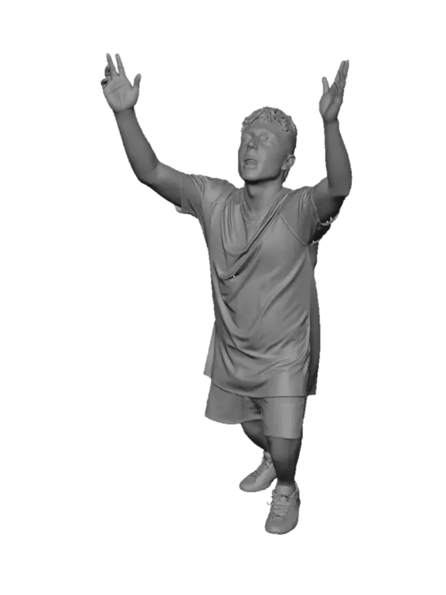 3D model for Raising Hands in Triumph