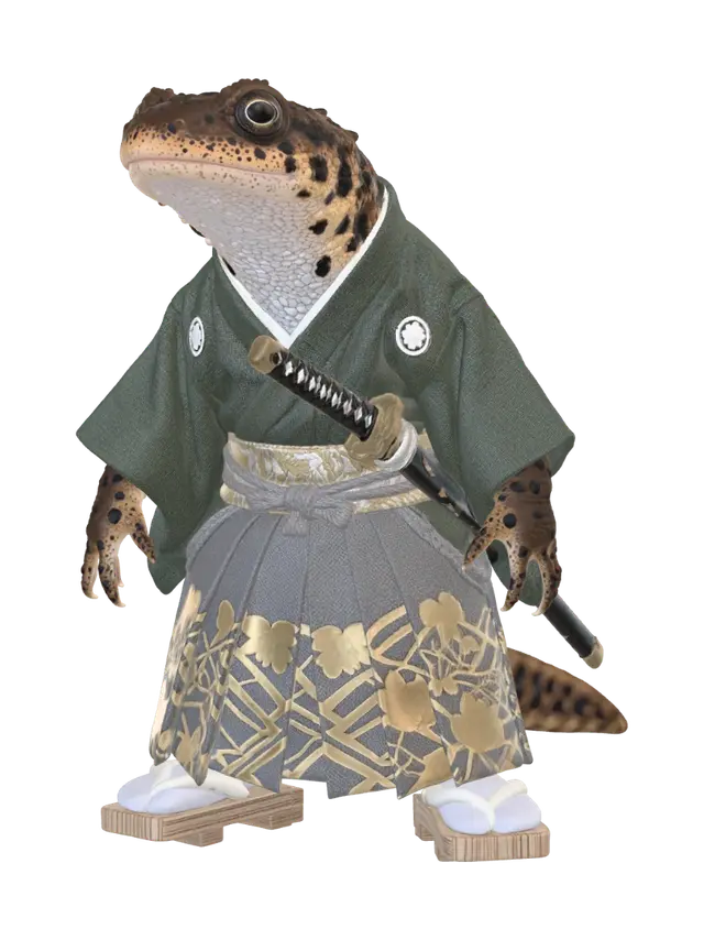 The Gecko Samurai - Armorless AI 생성 3D 모델