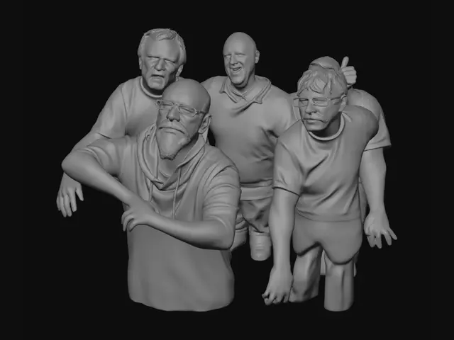 3D model for Group Selfie of Friends