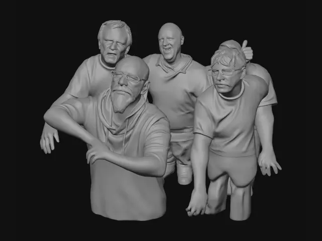 3D model for Group Selfie of Friends