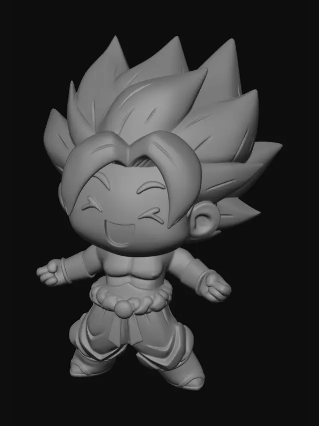 3D model for Chibi Super Saiyan Goku