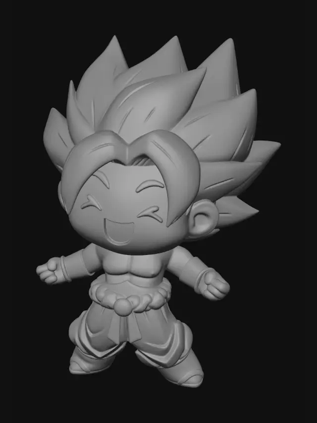 3D model for Chibi Super Saiyan Goku