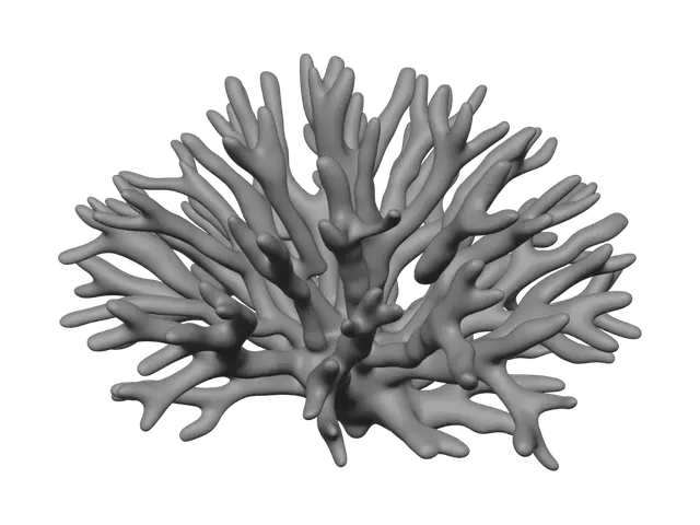 3D model for Monochrome Coral Branch