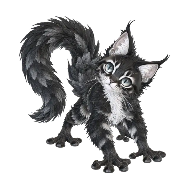 Cacko - Smallpet 3D model, vytvořený pomocí AI
