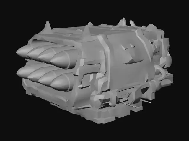 3D model for Spiked Siege Tank