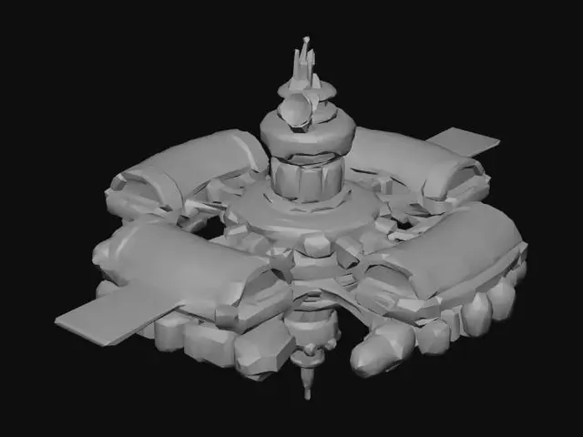 3D model for Verdant Orbital Station