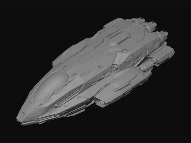 3D model for Aurora Starfighter