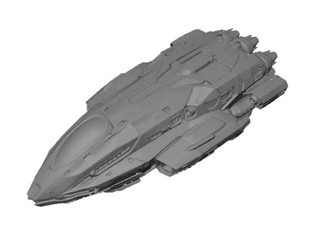 3D model for Aurora Starfighter