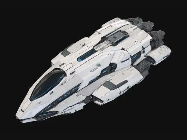 3D model for Aurora Starfighter