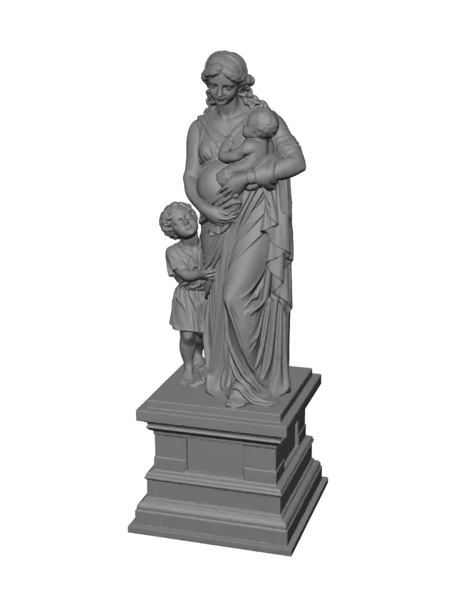 3D model for Madonna and Child with a Little Boy