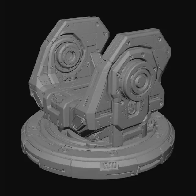 3D model for Titanium Rotary Platform