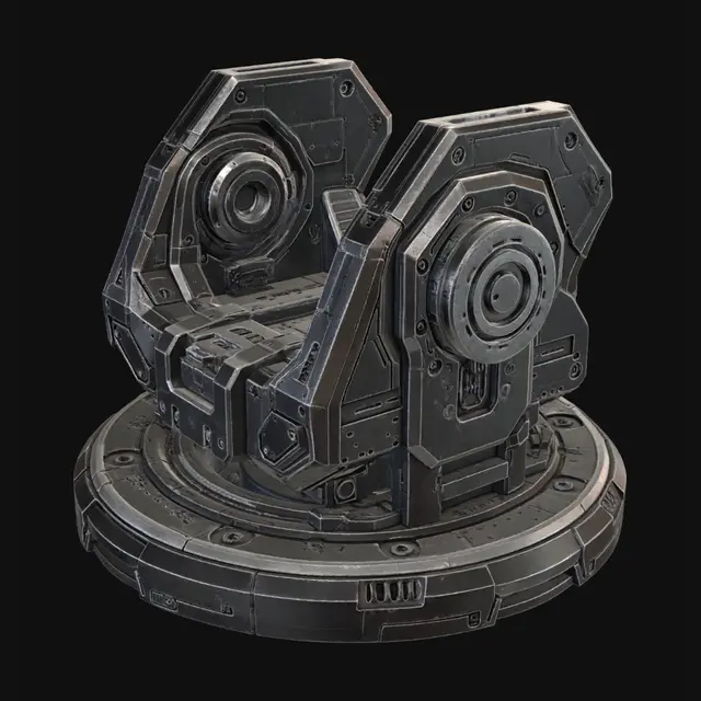 3D model for Titanium Rotary Platform