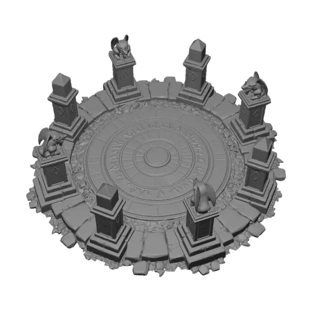 3D model for Azure Runic Circle