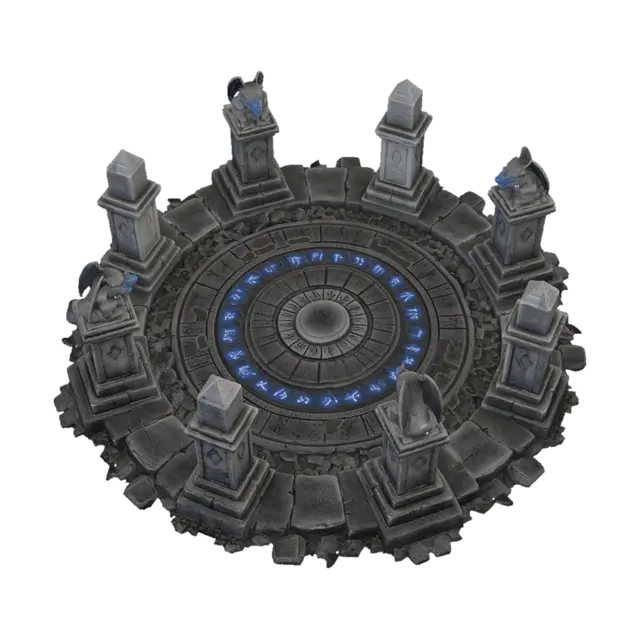3D model for Azure Runic Circle