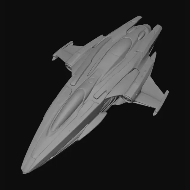 3D model for Aurora Starfighter